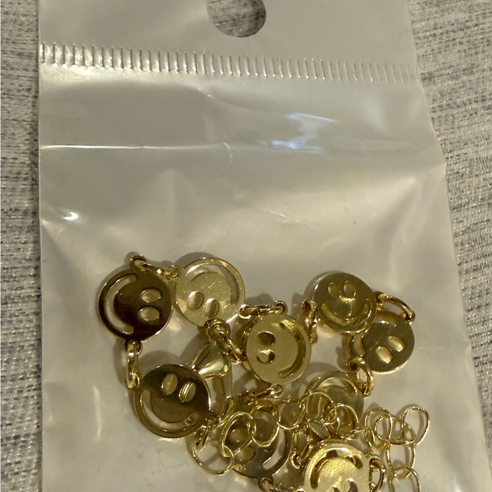 Gold Smiley Face Bracelet